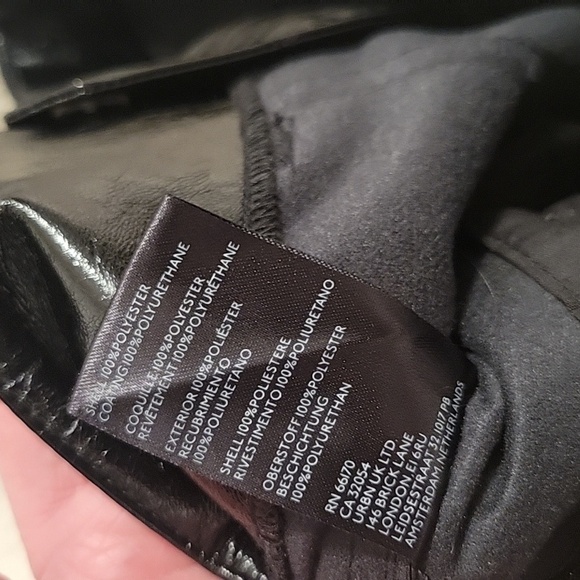 Free People Star Crossed Lovers Vegan Leather Pants-Black - Picture 14 of 16